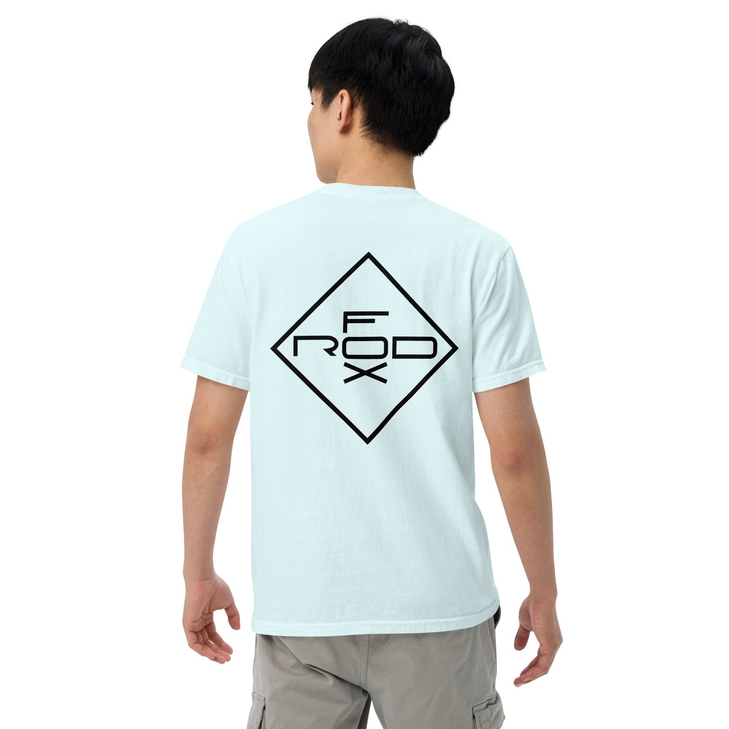 FOXROD diamond logo T-shirt with black logo