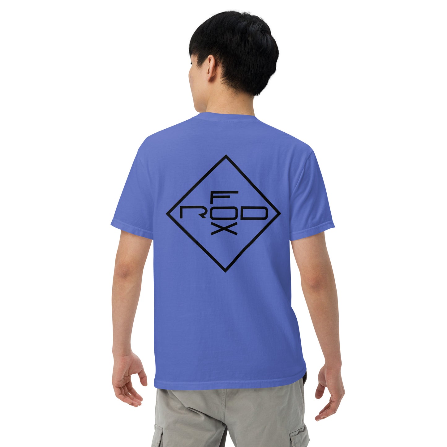FOXROD diamond logo T-shirt with black logo
