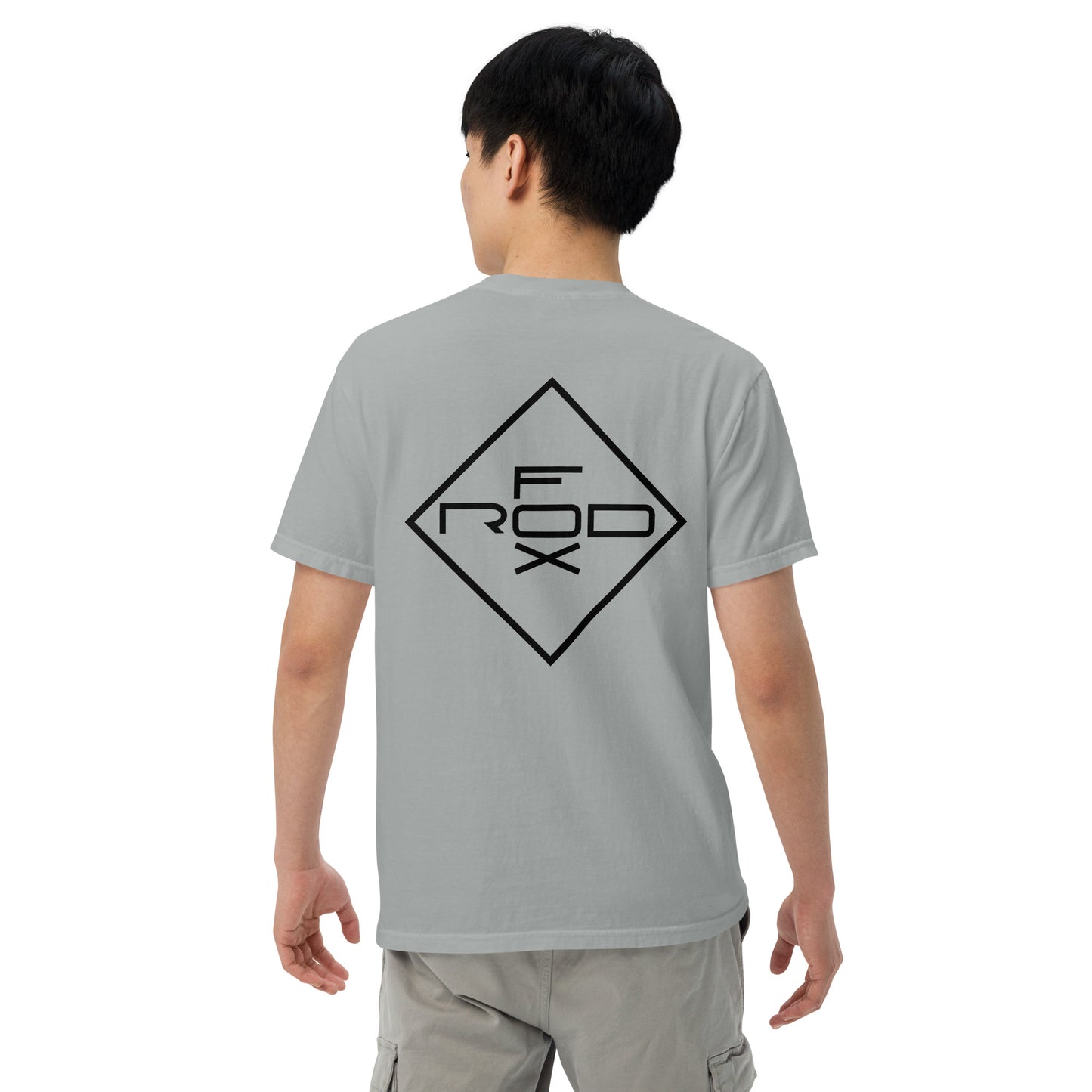 FOXROD diamond logo T-shirt with black logo
