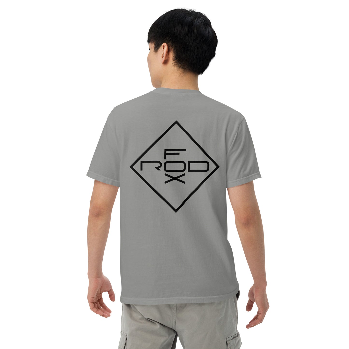 FOXROD diamond logo T-shirt with black logo
