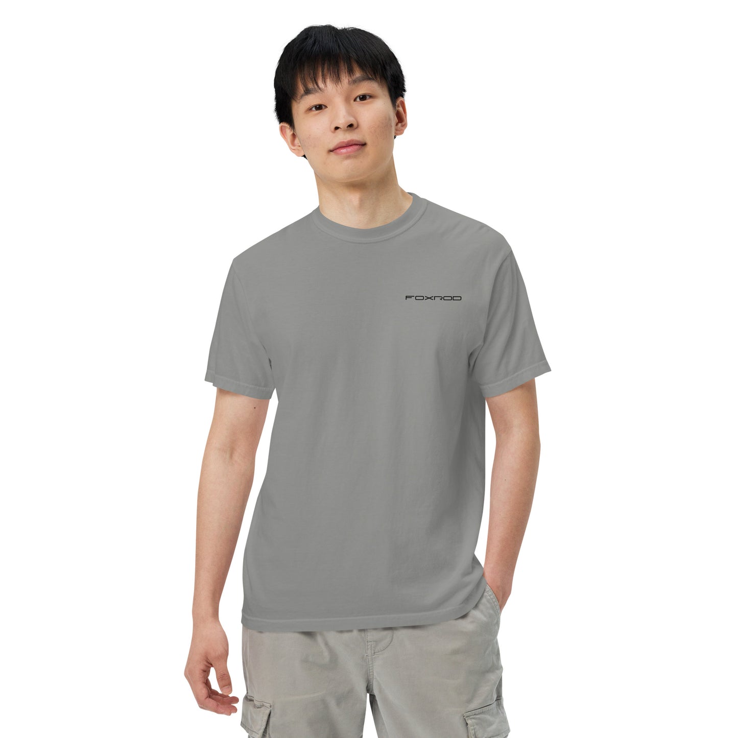 FOXROD diamond logo T-shirt with black logo