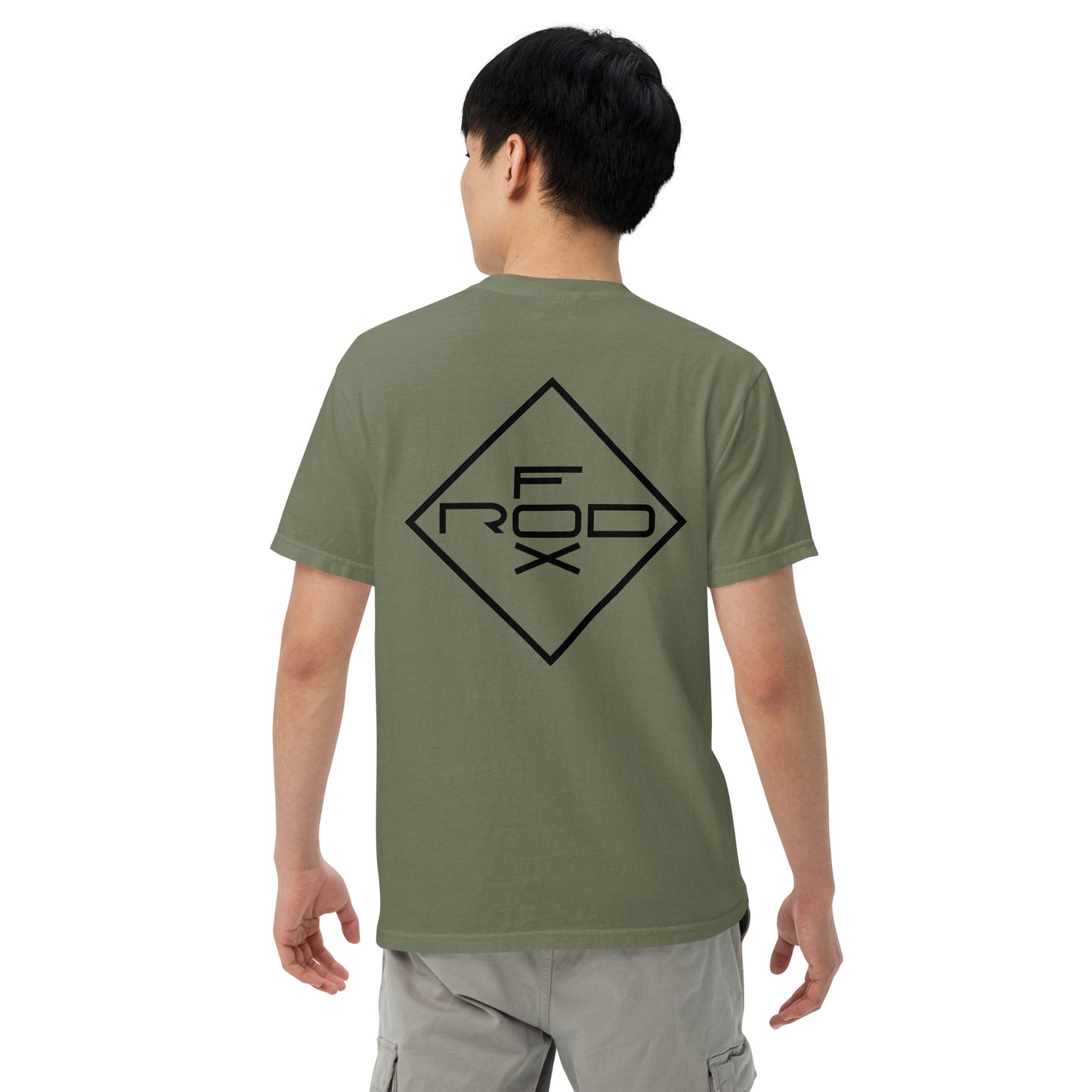 FOXROD diamond logo T-shirt with black logo