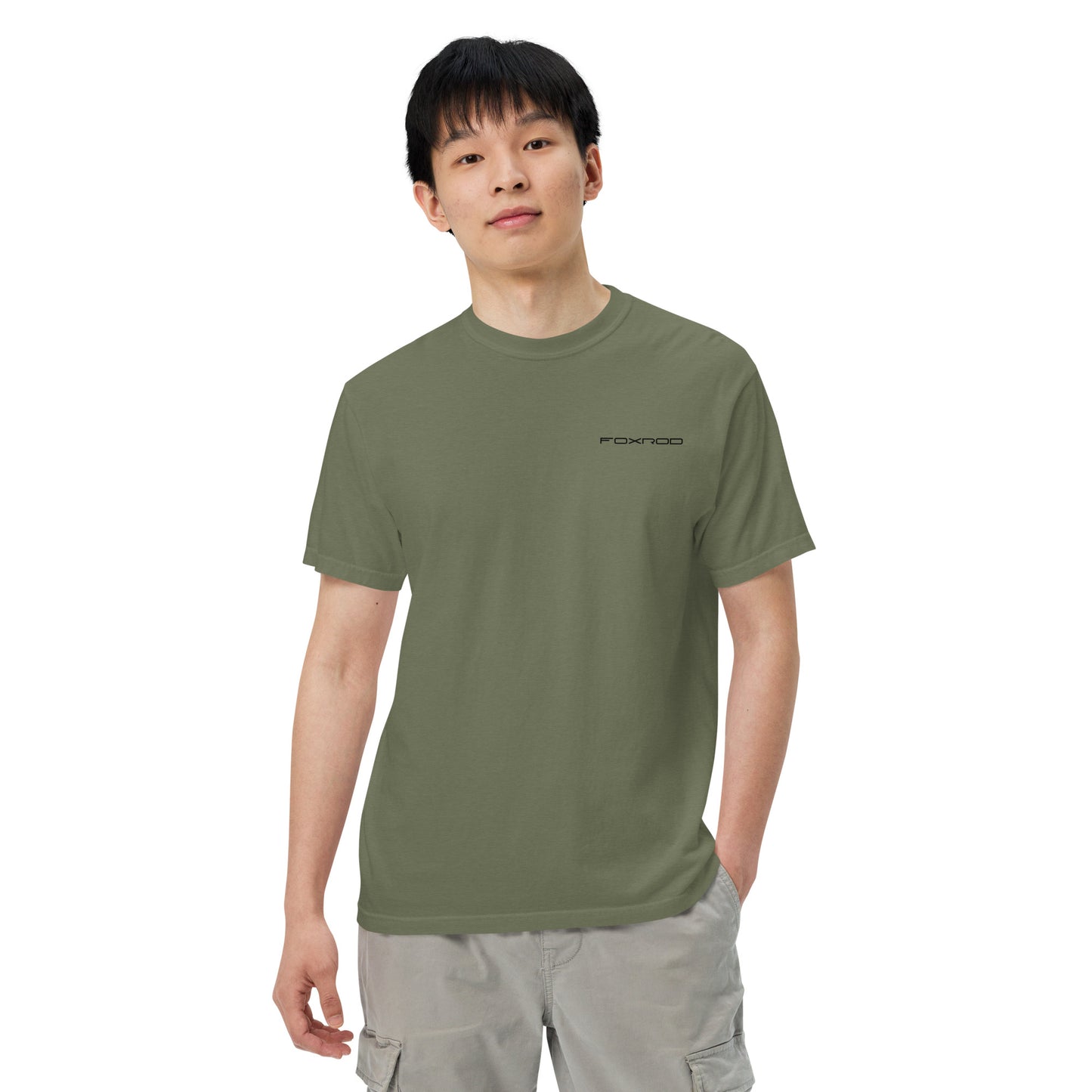 FOXROD diamond logo T-shirt with black logo