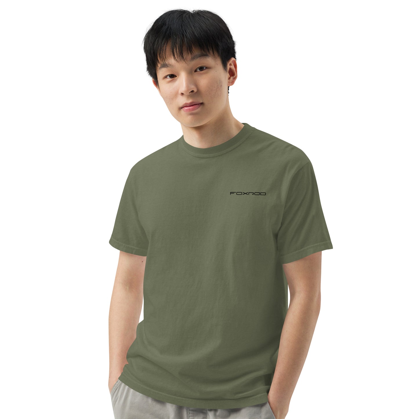 FOXROD diamond logo T-shirt with black logo