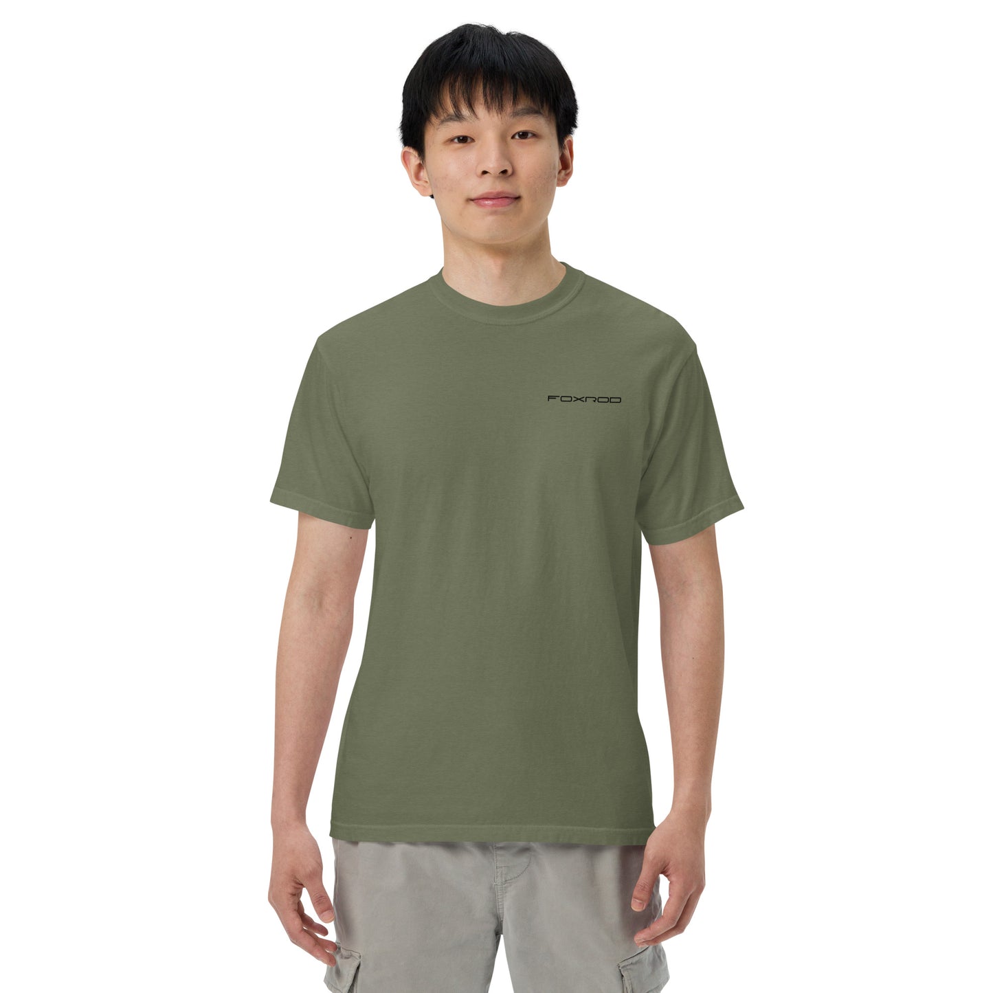 FOXROD diamond logo T-shirt with black logo