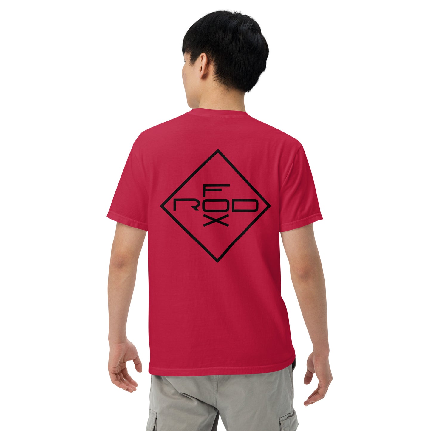 FOXROD diamond logo T-shirt with black logo