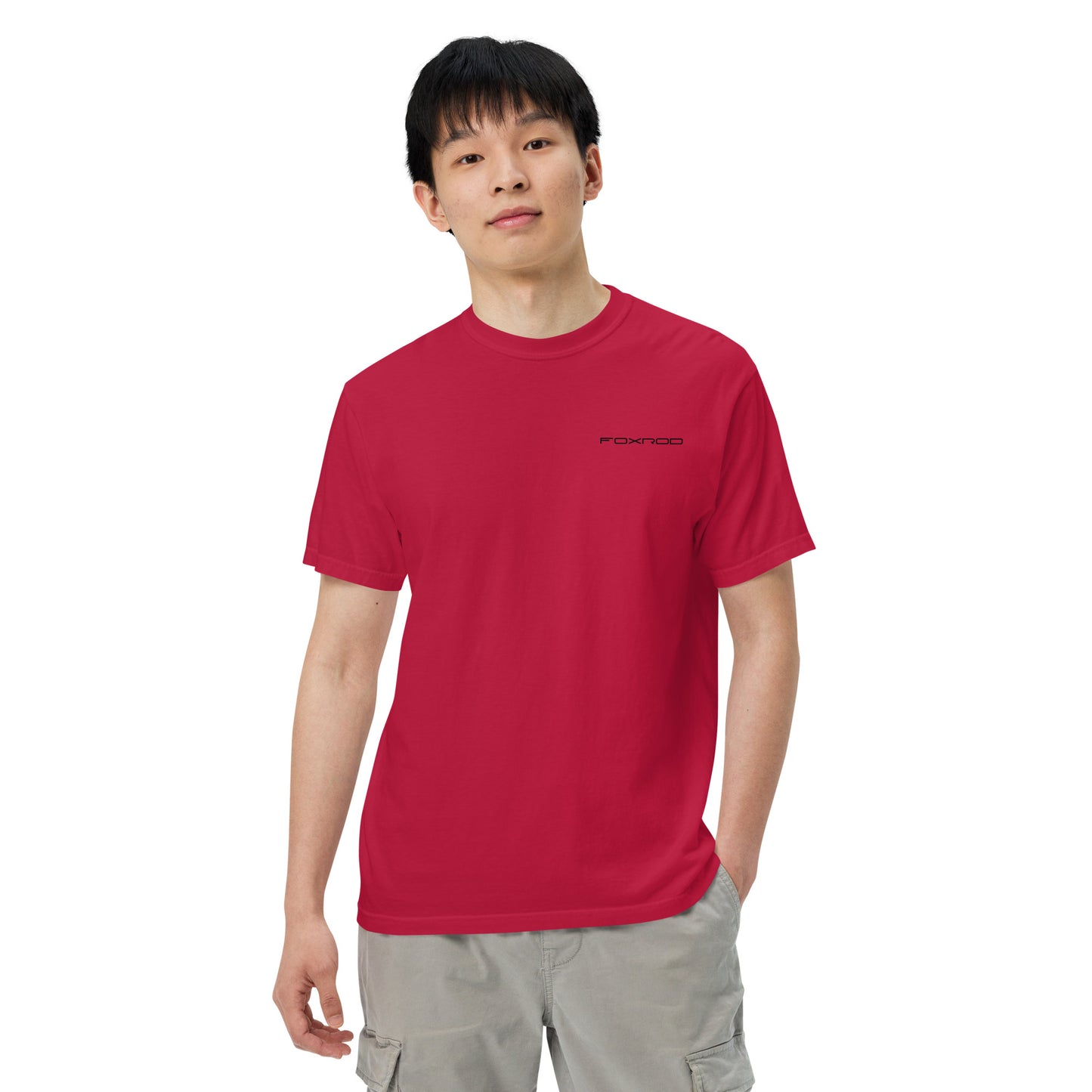 FOXROD diamond logo T-shirt with black logo