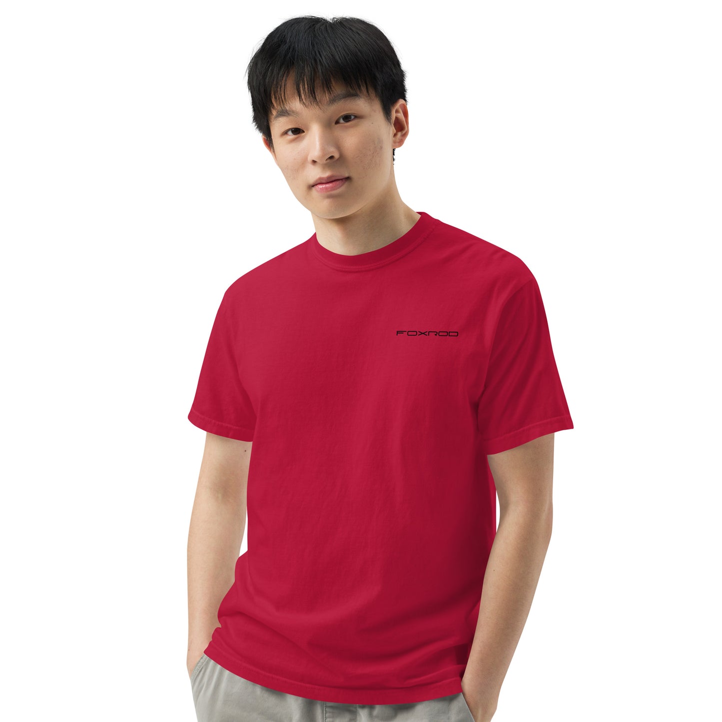 FOXROD diamond logo T-shirt with black logo
