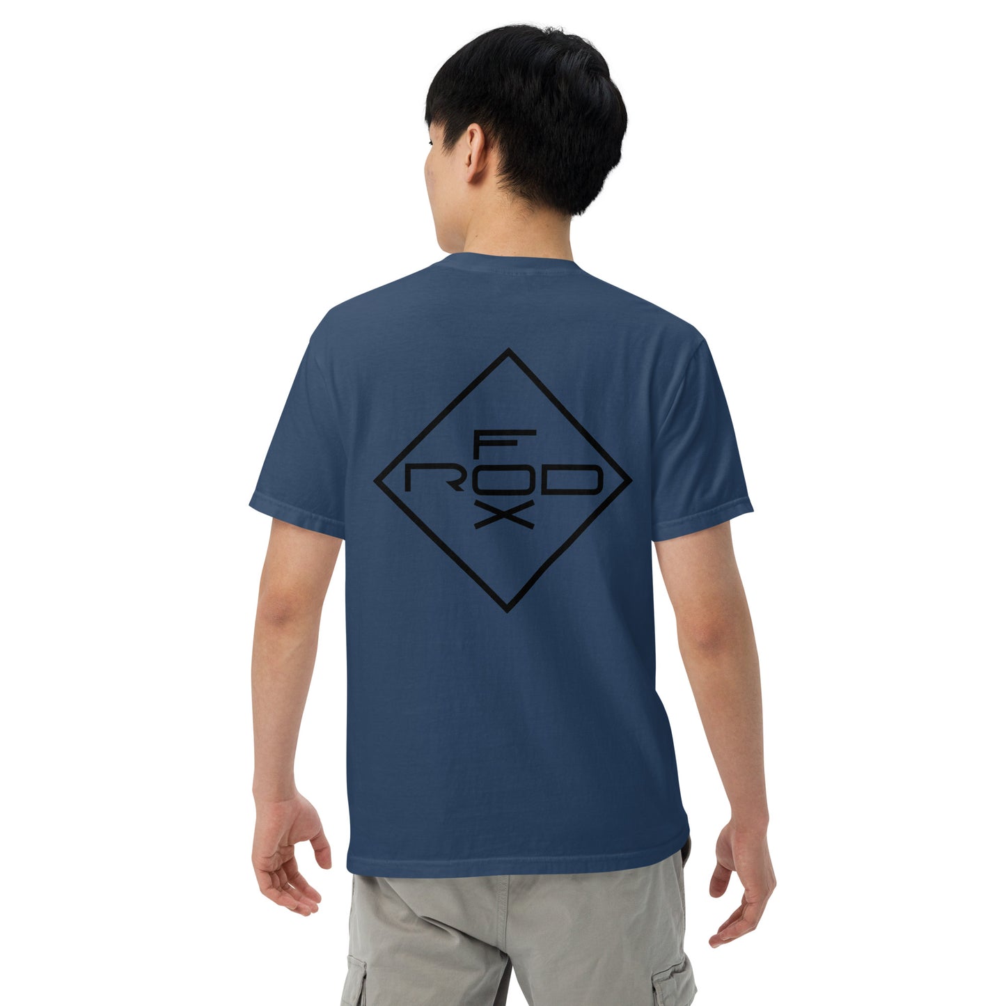 FOXROD diamond logo T-shirt with black logo