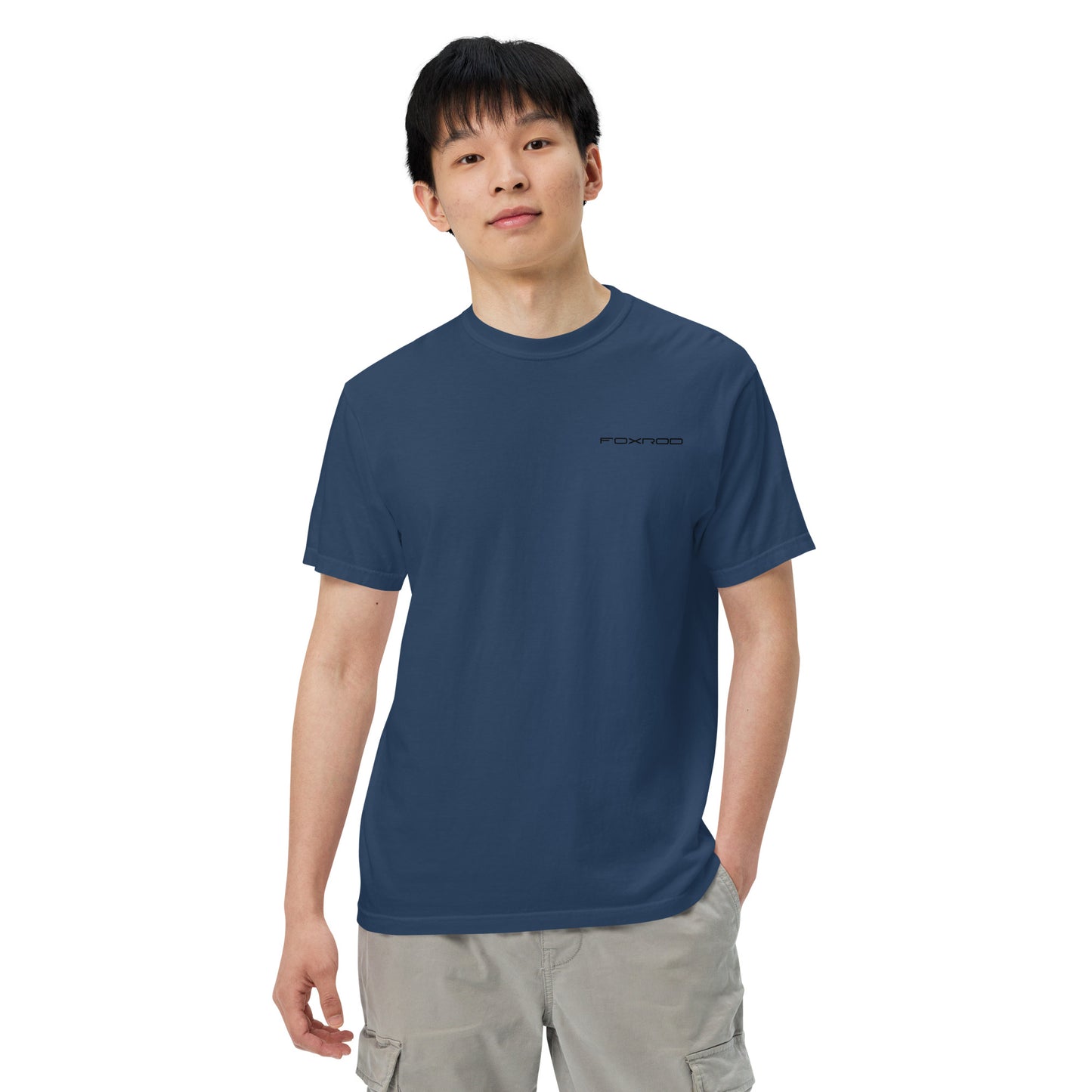FOXROD diamond logo T-shirt with black logo