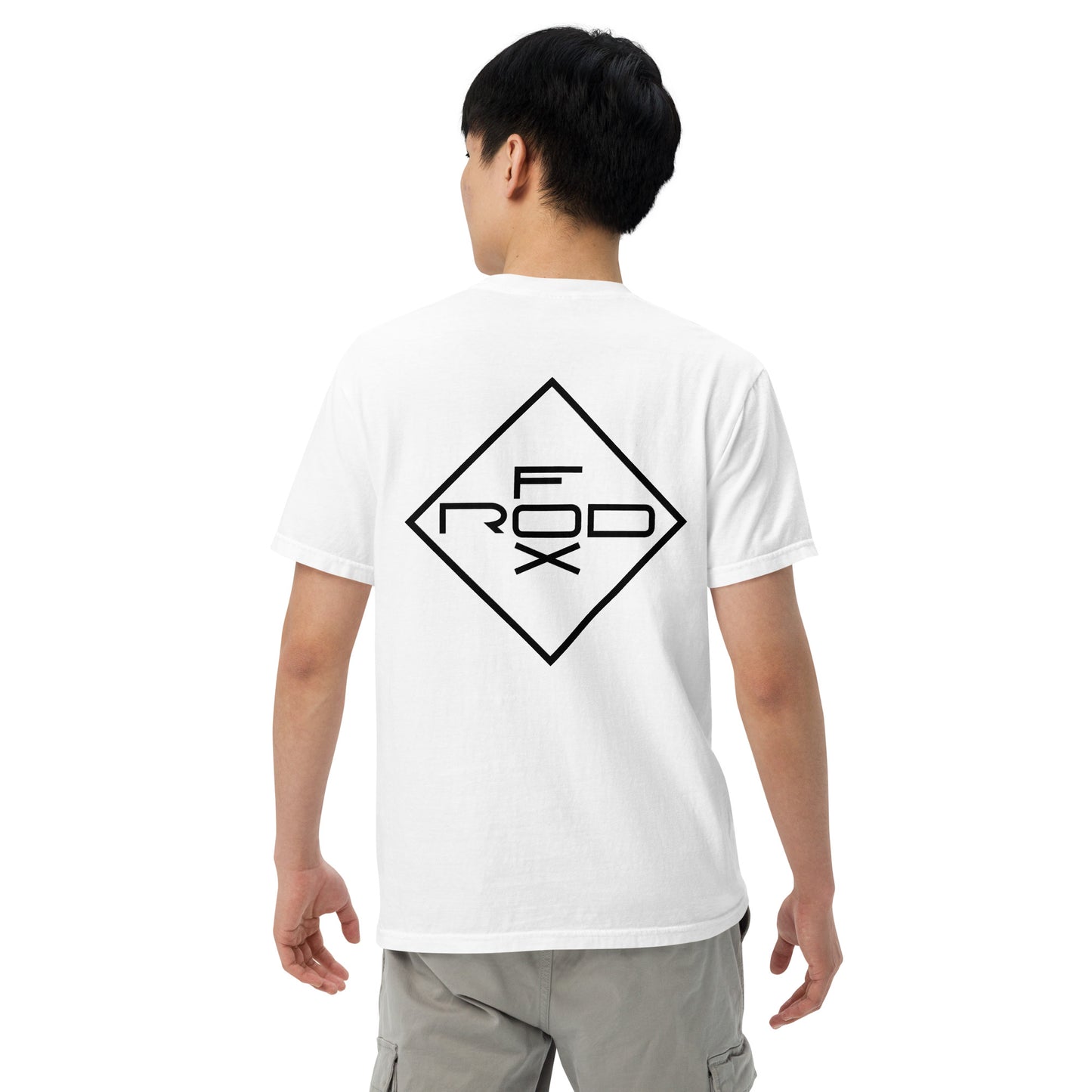 FOXROD diamond logo T-shirt with black logo