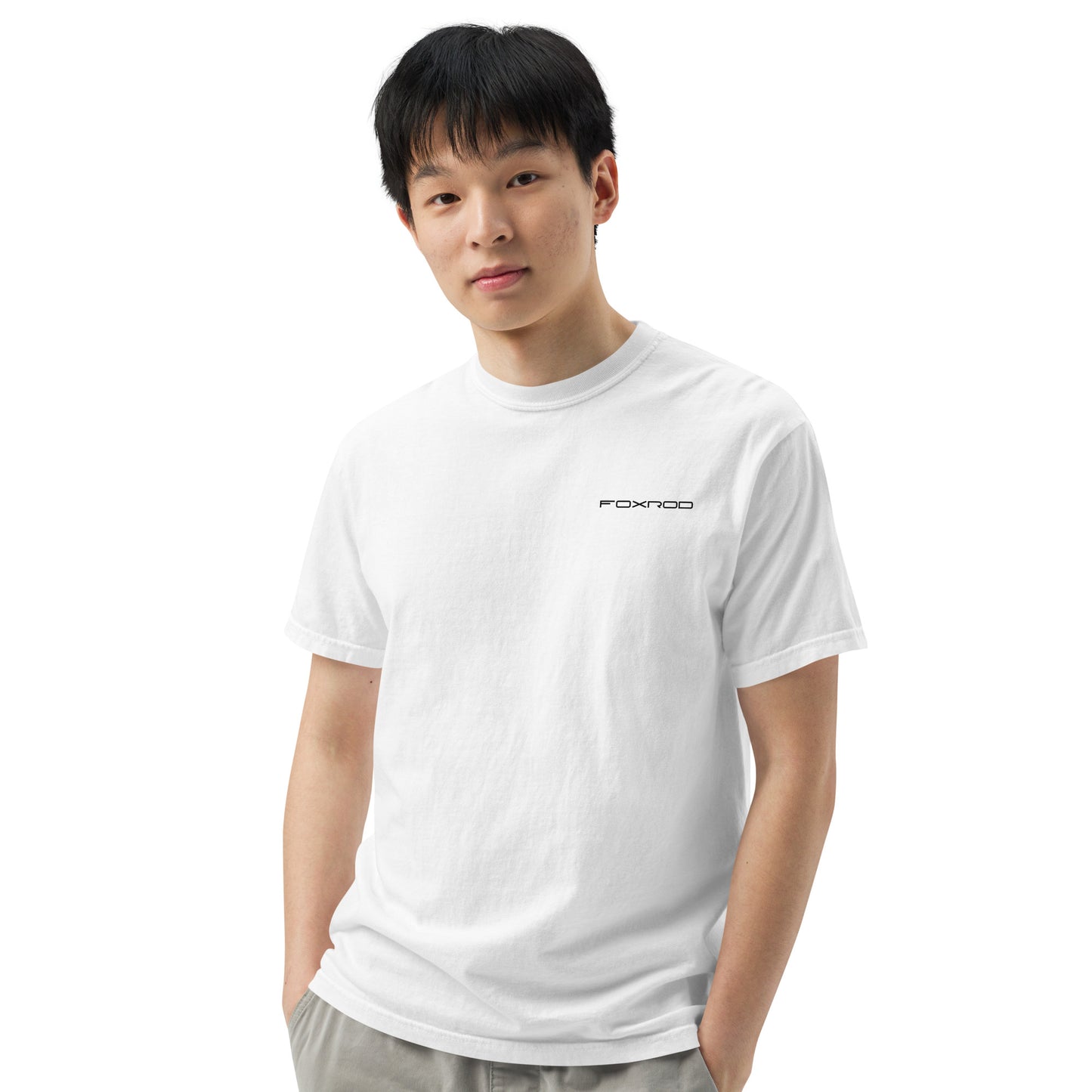 FOXROD diamond logo T-shirt with black logo